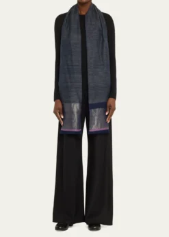 Kashmir LoomStria Diamond Weave Cashmere Stole