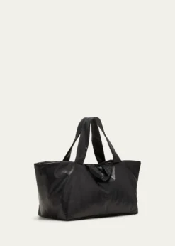 KasslKnot Padded Oil-Coated Shoulder Bag