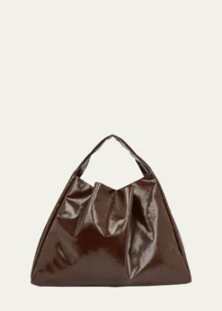KasslSkai Shiny Faux-Leather Tote Bag