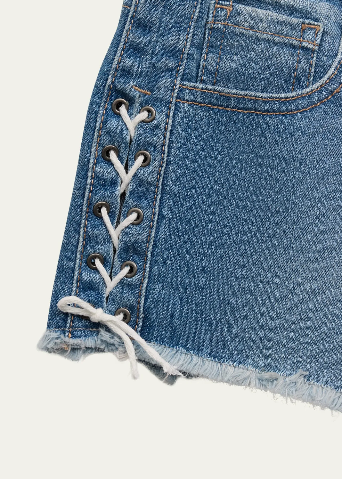 KatieJ NYCGirl's Berlin Tween Denim Shorts, Size S-XL