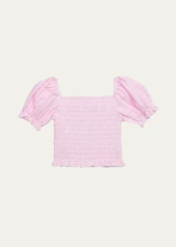 KatieJ NYCGirl's Marlee Smocked Top, Size S-XL