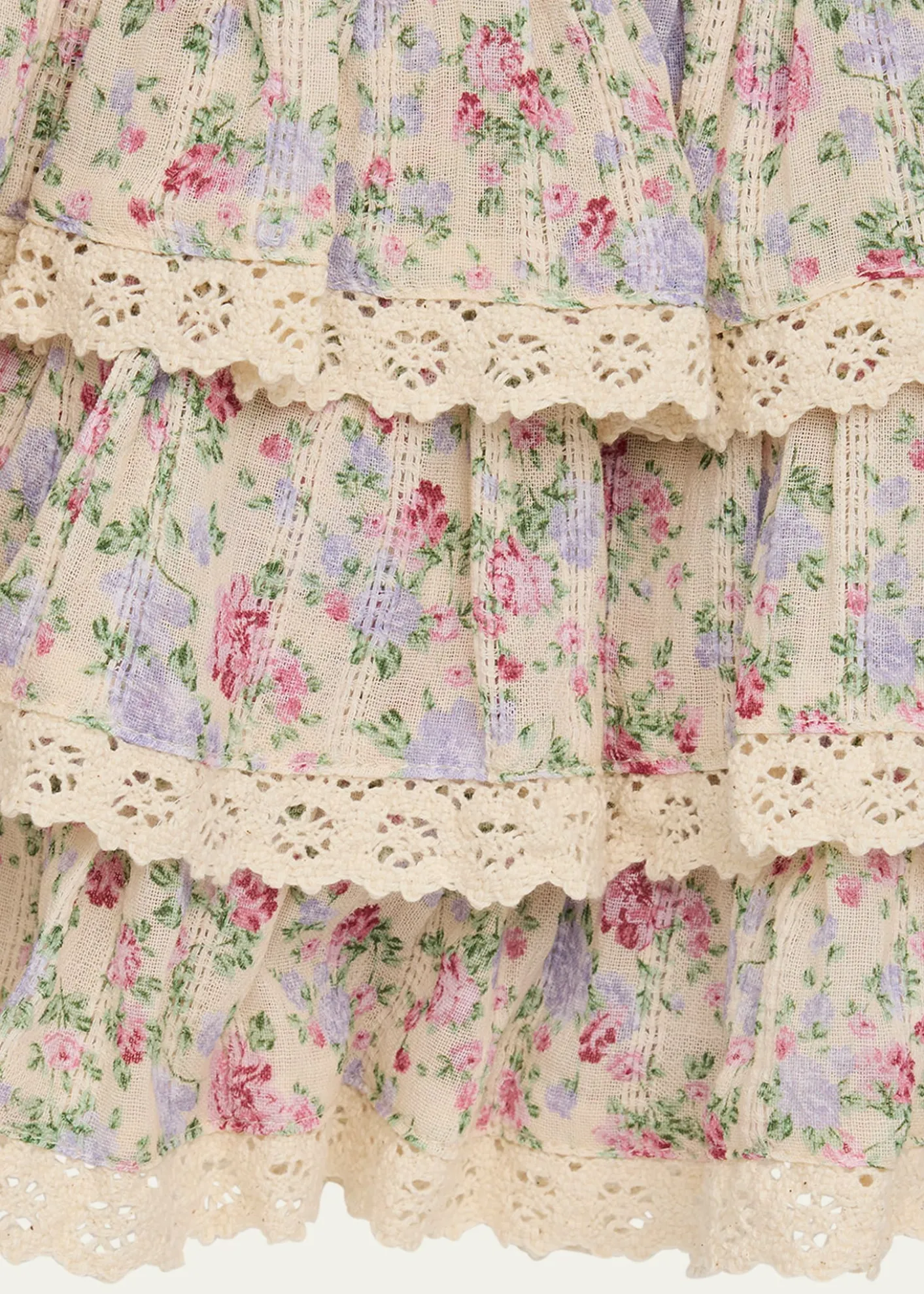 KatieJ NYCGirl's Melody Lace Ruffle Skirt, Size S-XL