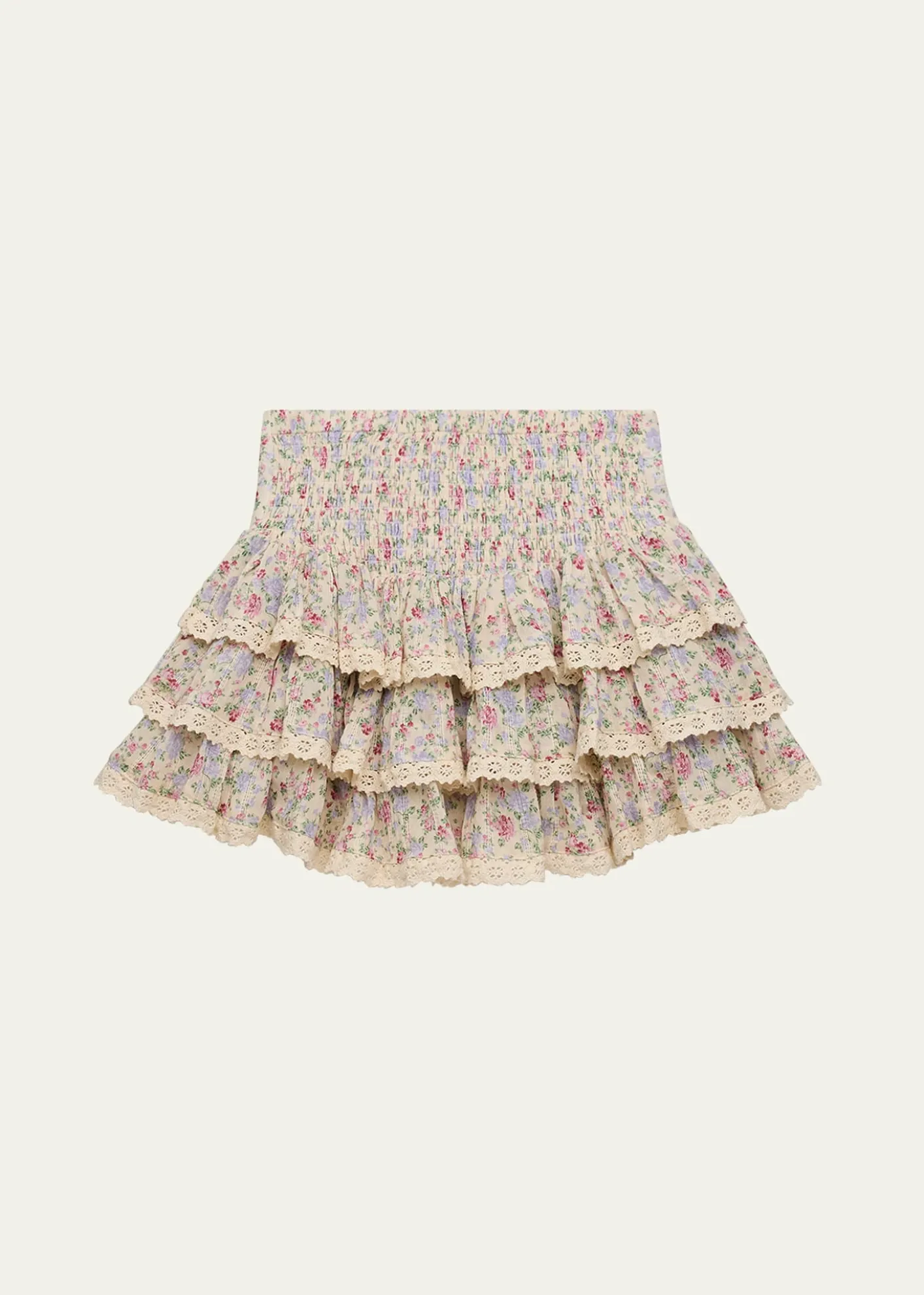 KatieJ NYCGirl's Melody Lace Ruffle Skirt, Size S-XL