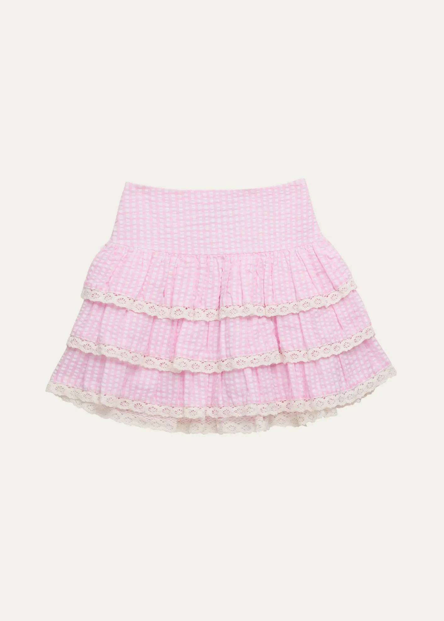 KatieJ NYCGirl's Melody Lace Ruffle Skirt, Size S-XL