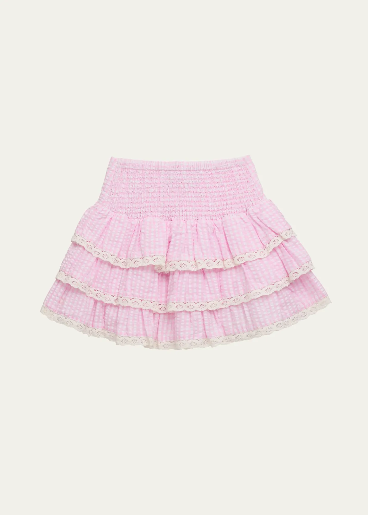 KatieJ NYCGirl's Melody Lace Ruffle Skirt, Size S-XL