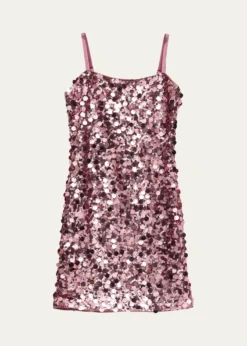 KatieJ NYCGirl's Tween Tia Sequined Mini Shift Dress, Size S-XL
