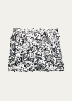 KatieJ NYCGirl's Tween Tia Sequined Mini Skirt, Size S-XL