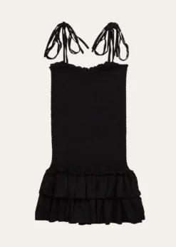 KatieJ NYCGirl's Meri Smocked Tween Dress W/ Ruffle Skirt, Size S-XL