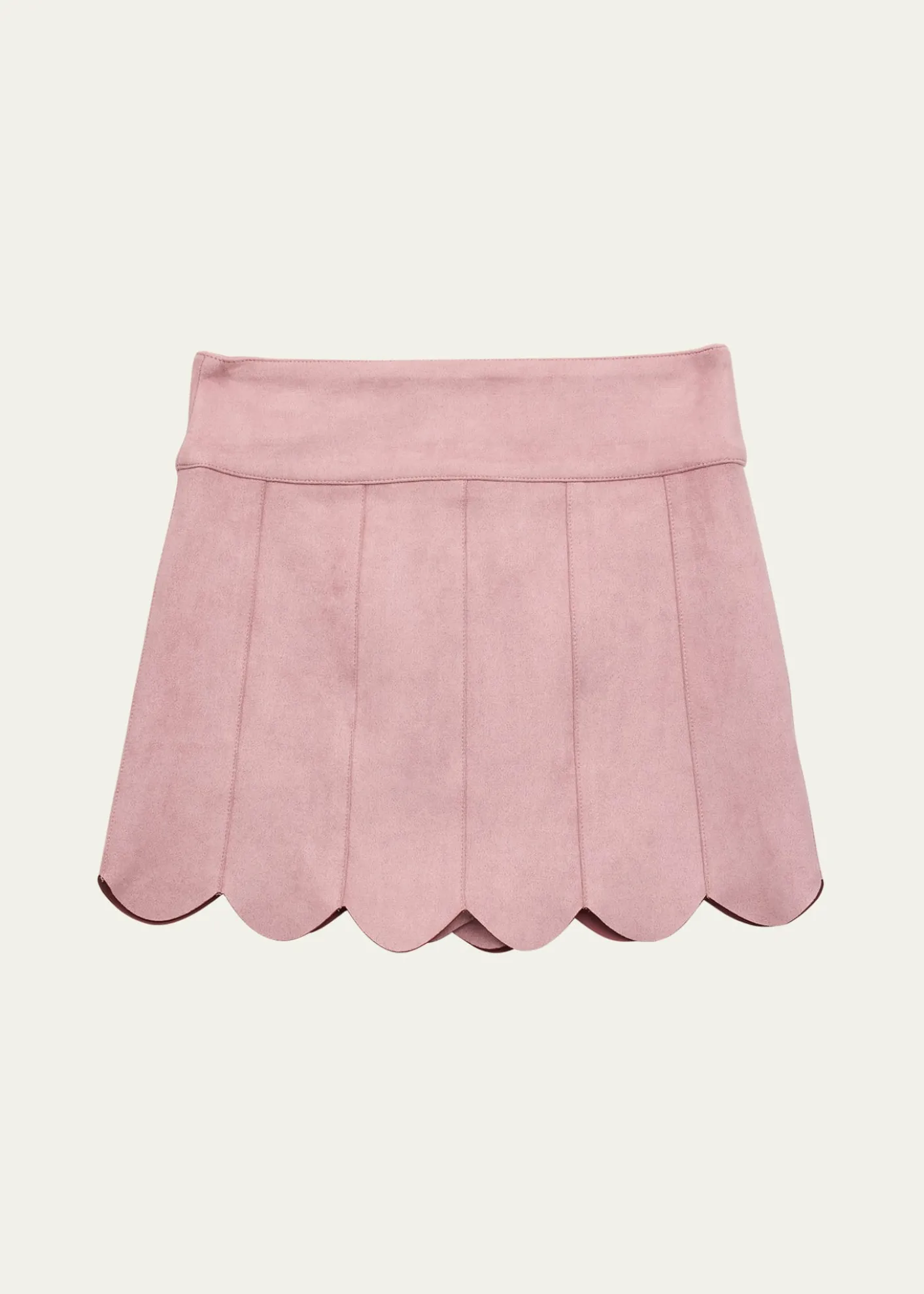 KatieJ NYCGirl's Tween Autumn Scalloped Mini Skirt, Size S-L