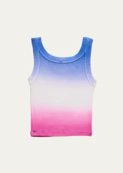 KatieJ NYCGirl's Tween Longer Ribbed Cropped Tank Top, Size S-XL