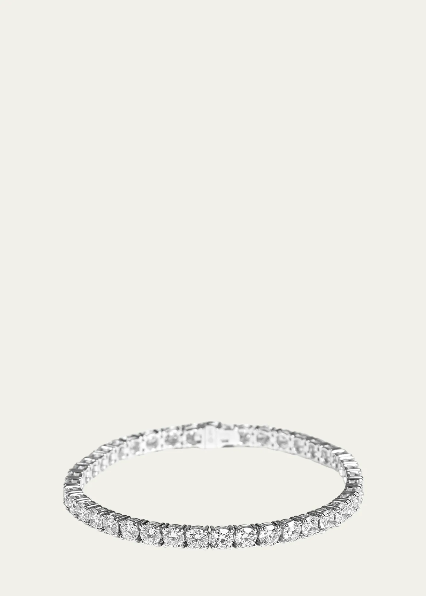 Kendall Row14K White Gold Lab Grown Diamond Tennis Bracelet, 7"L, 10.00tcw