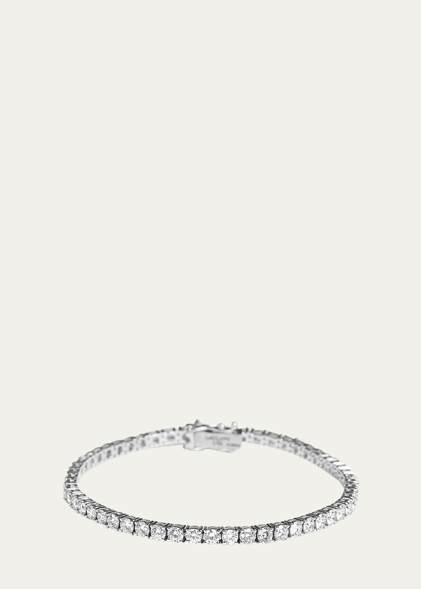 Kendall Row14K White Gold Lab Grown Diamond Tennis Bracelet, 7"L, 5.00tcw