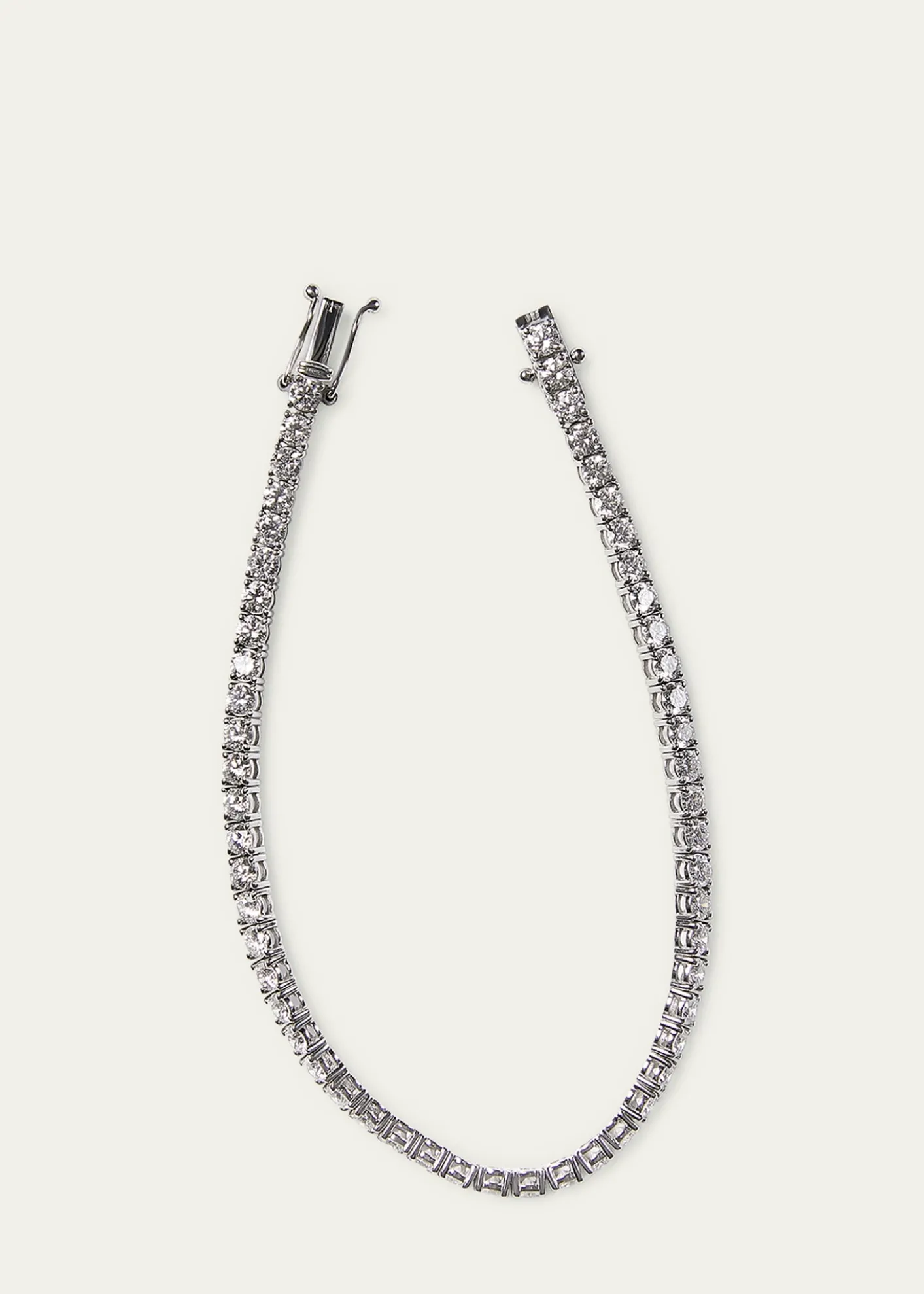 Kendall Row14K White Gold Lab Grown Diamond Tennis Bracelet, 7"L, 5.00tcw