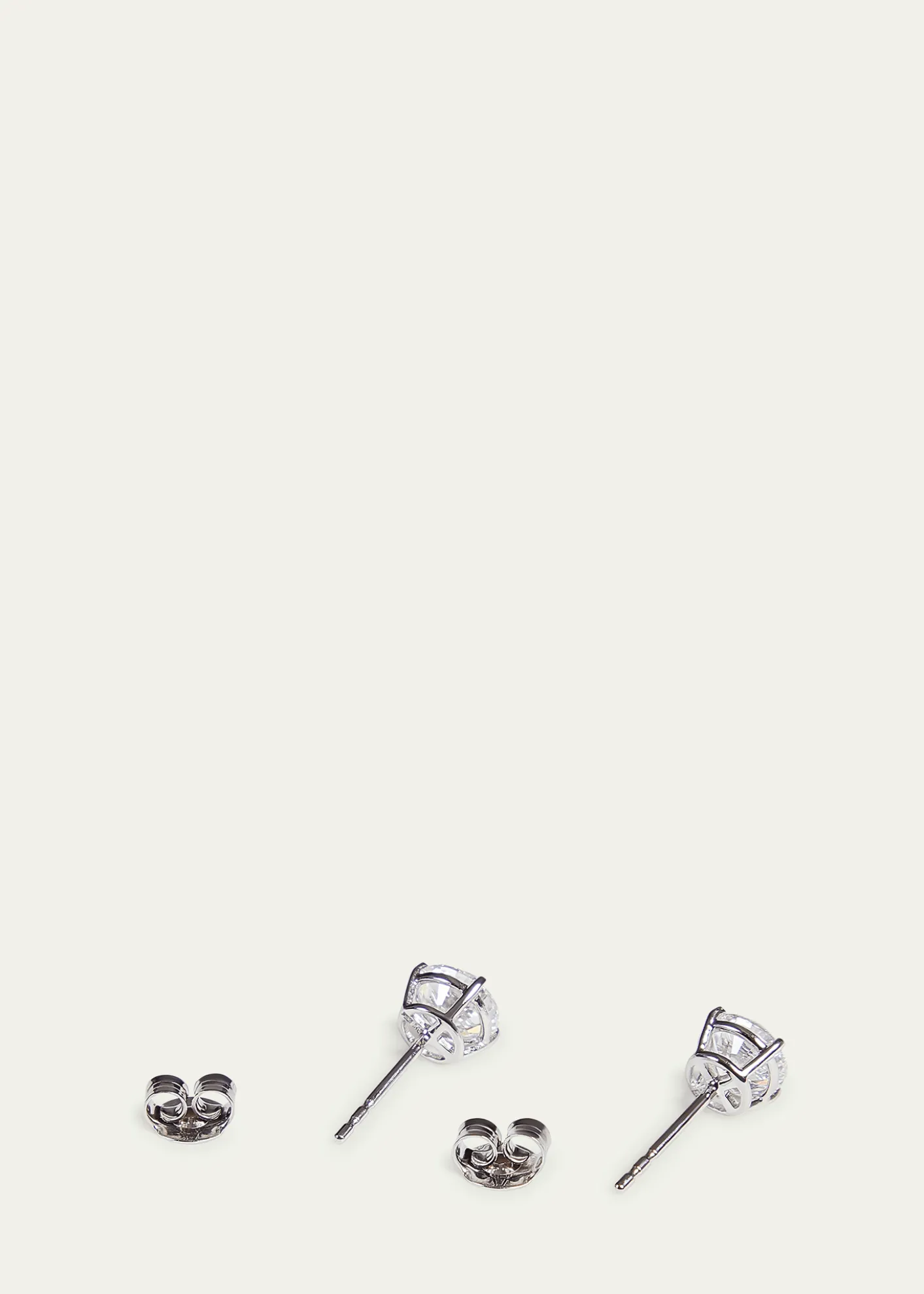 Kendall Row14K White Gold Lab Grown Diamond Stud Earrings, 2.00tcw
