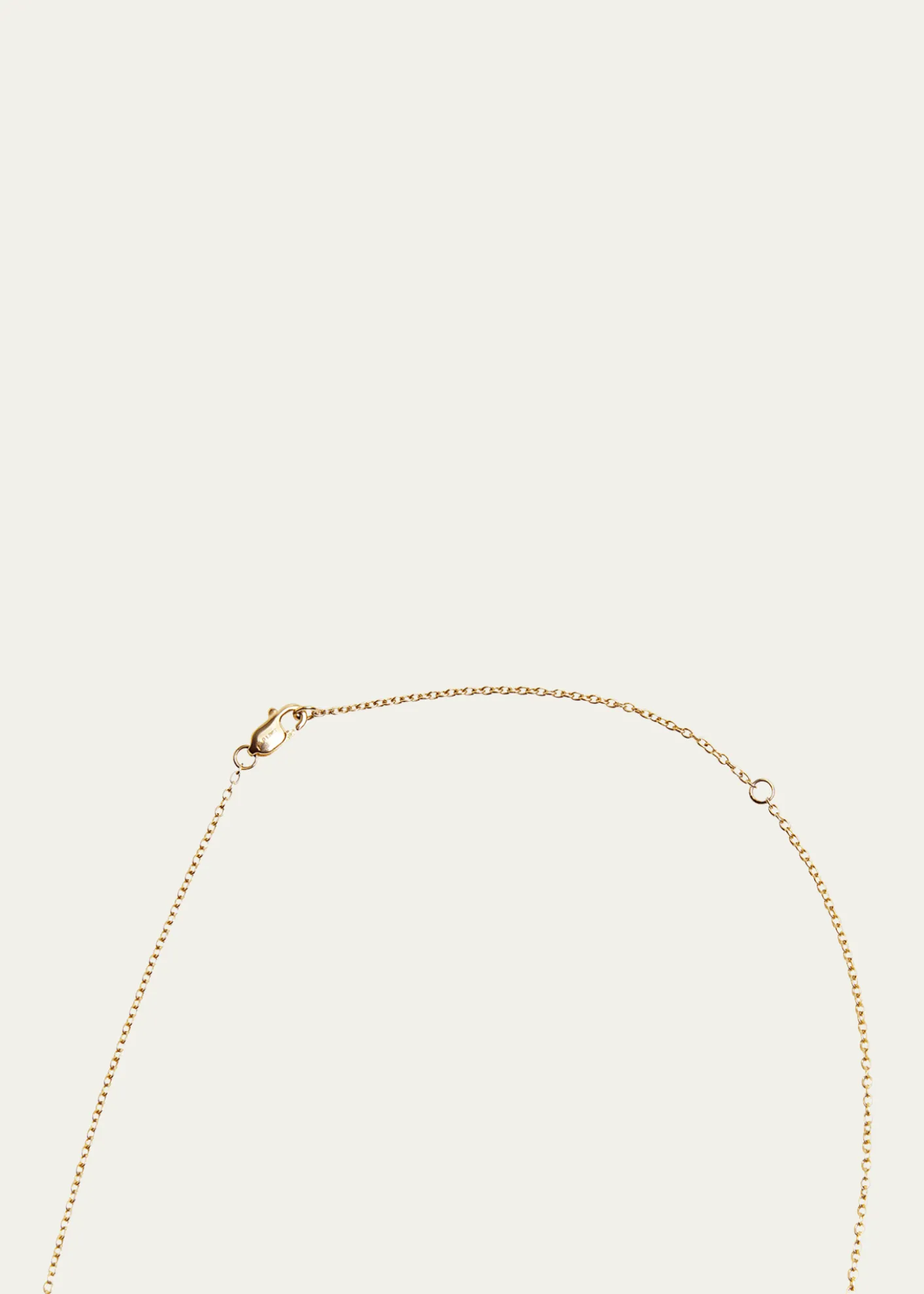 Kendall Row14K Yellow Gold Bezel Round Diamond Station Necklace, 16-18"L