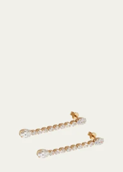 Kendall Row14K Yellow Gold Lab Grown Diamond Dangle Earrings