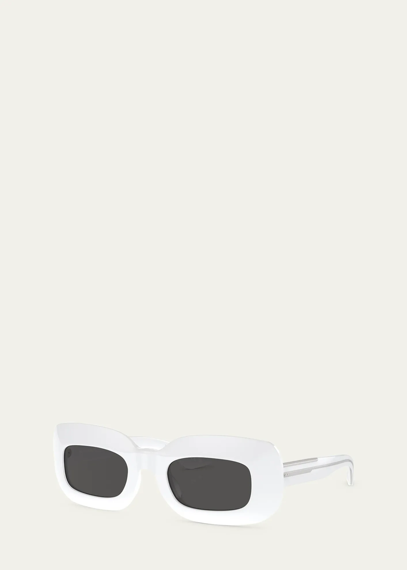 KHAITE x Oliver PeoplesBeveled Acetate Rectangle Sunglasses