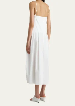 KhaiteAdira Sleeveless Pleated Midi Dress