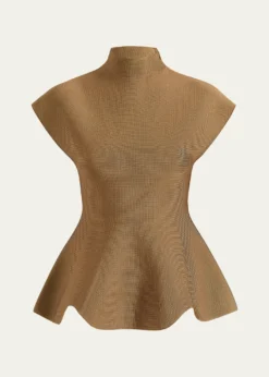 KhaiteAndra Knit Peplum Top