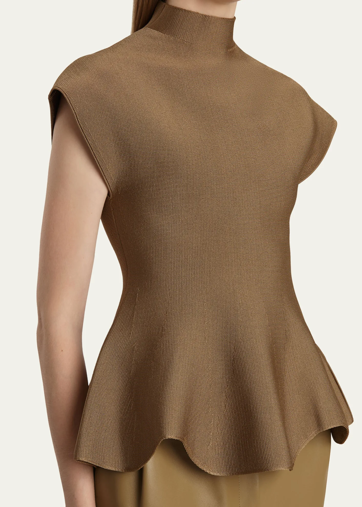 KhaiteAndra Knit Peplum Top