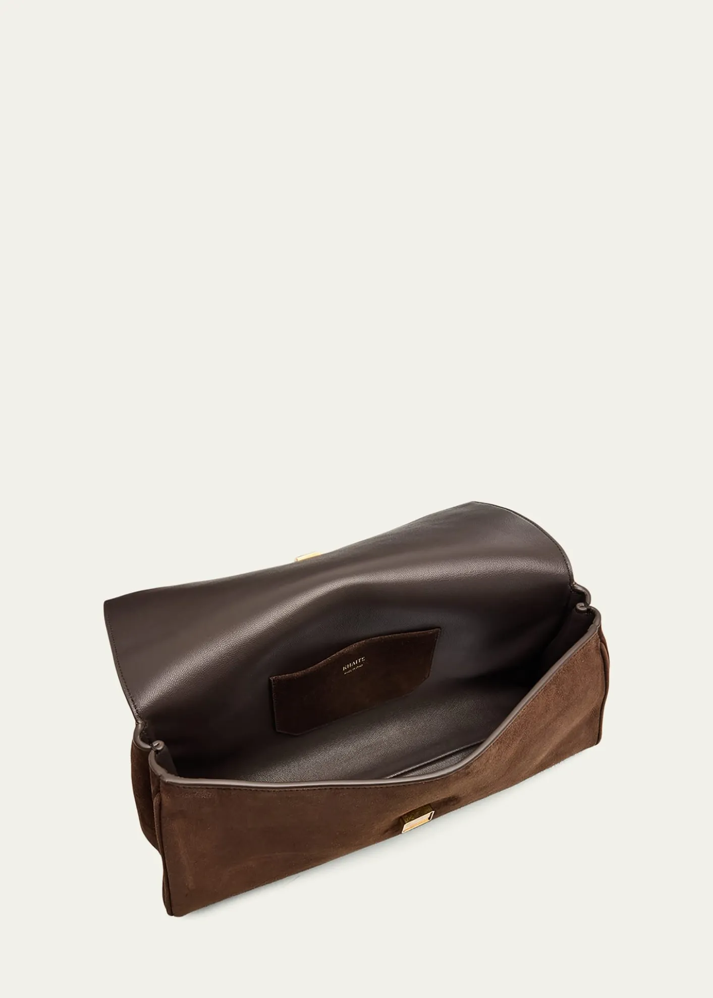 KhaiteAudrey Flap Suede Clutch Bag