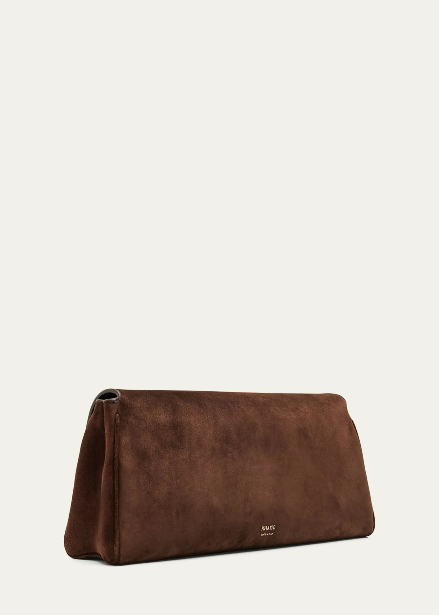 KhaiteAudrey Flap Suede Clutch Bag