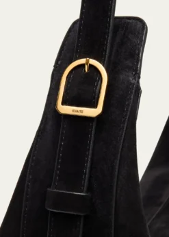 KhaiteAugustina Zip Suede Hobo Bag