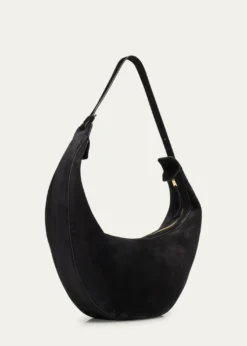 KhaiteAugustina Zip Suede Hobo Bag