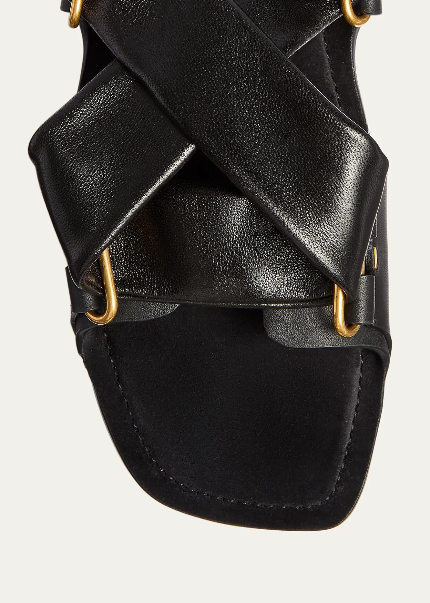 KhaiteBoden Leather Lace-Up Sandals