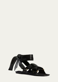 KhaiteBoden Leather Lace-Up Sandals