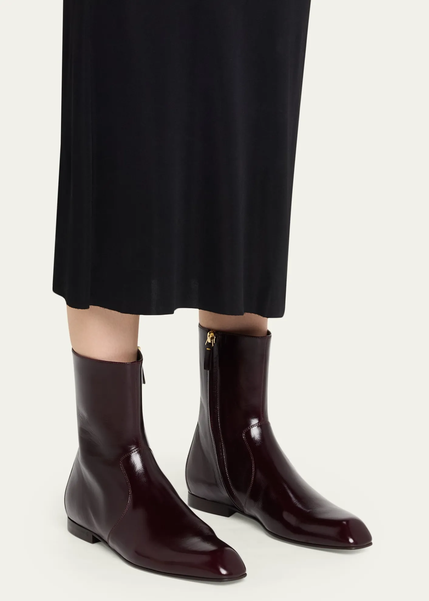 KhaiteColt Leather Ankle Boots