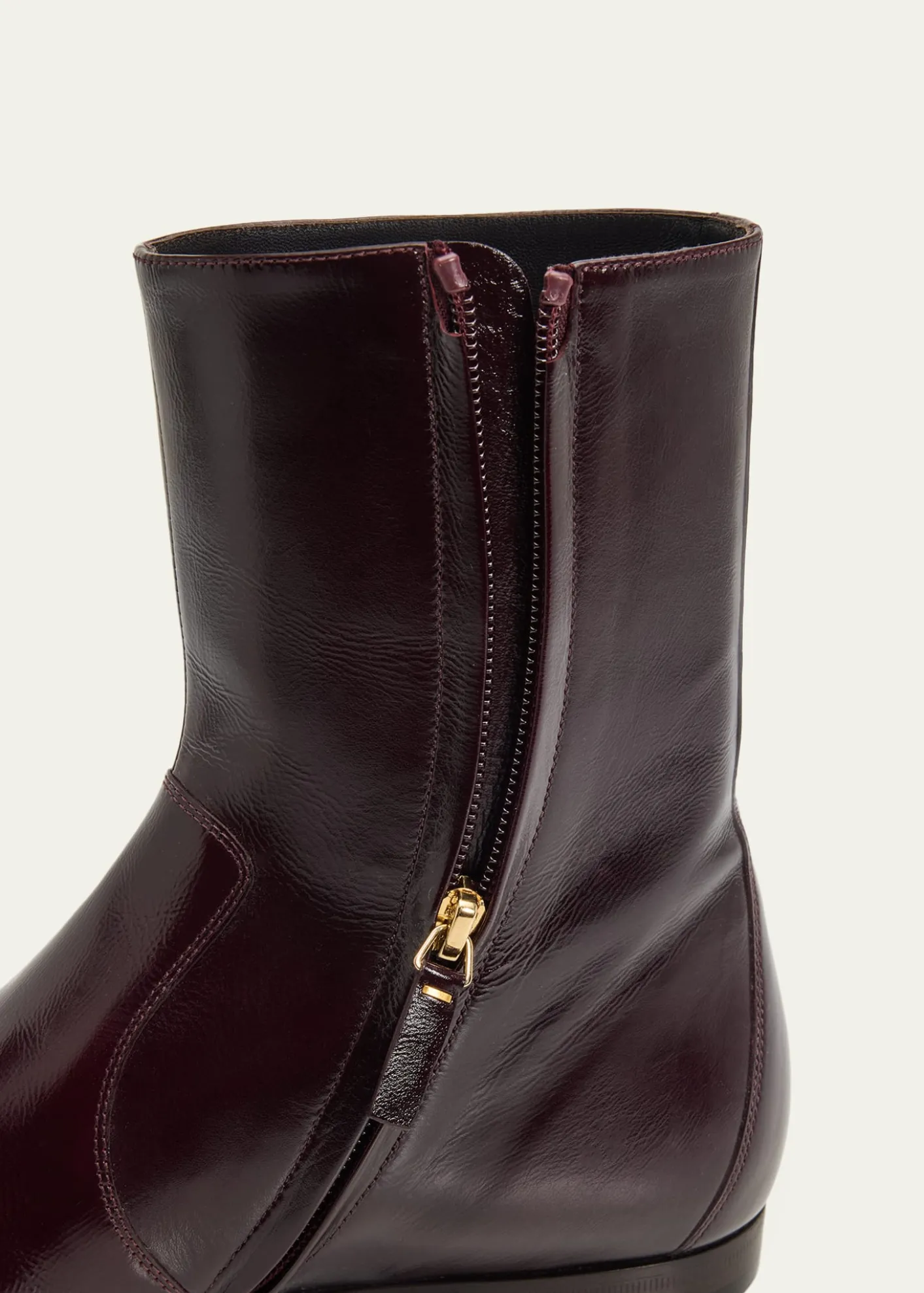 KhaiteColt Leather Ankle Boots