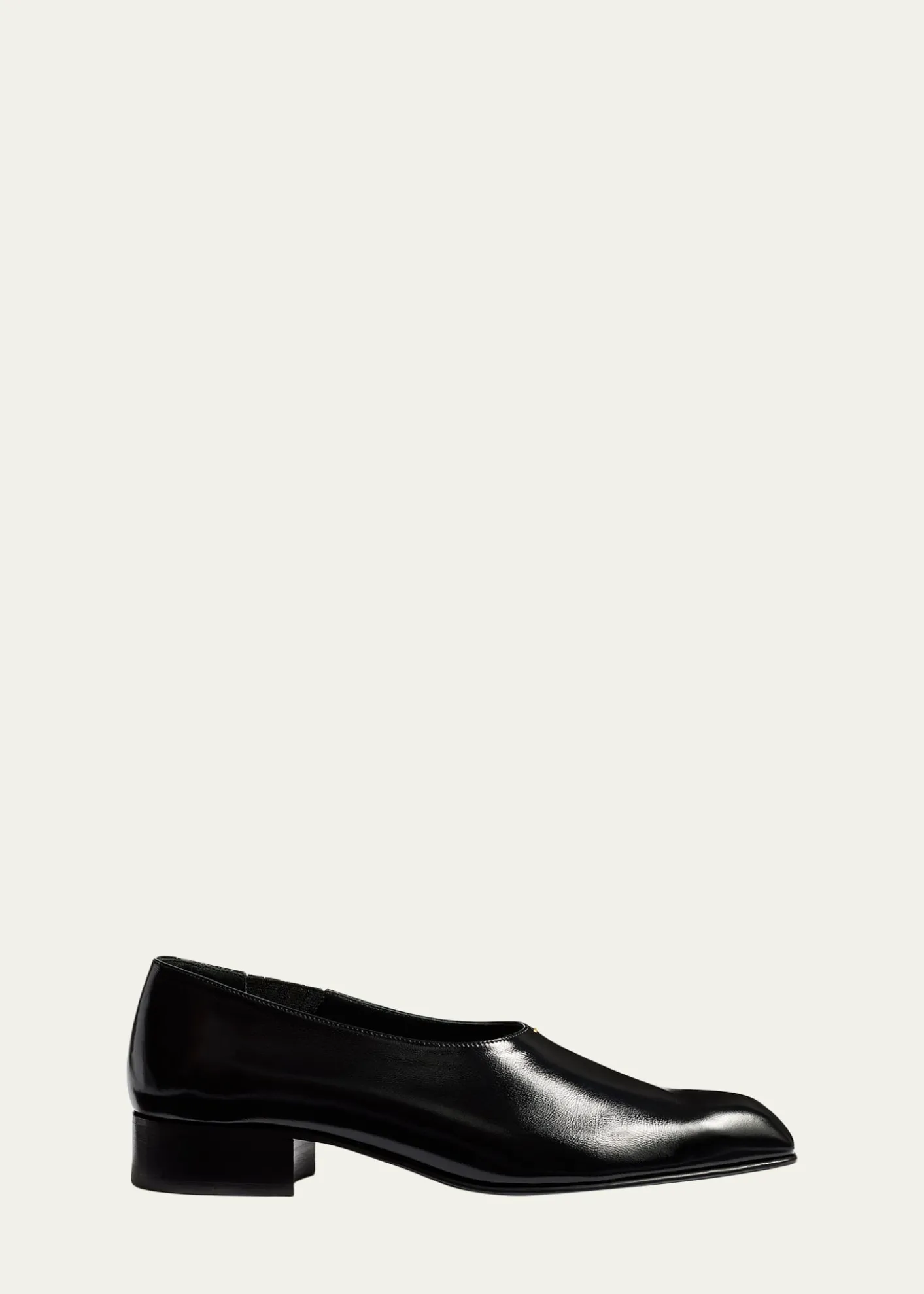 KhaiteColt Leather Slip-On Loafers