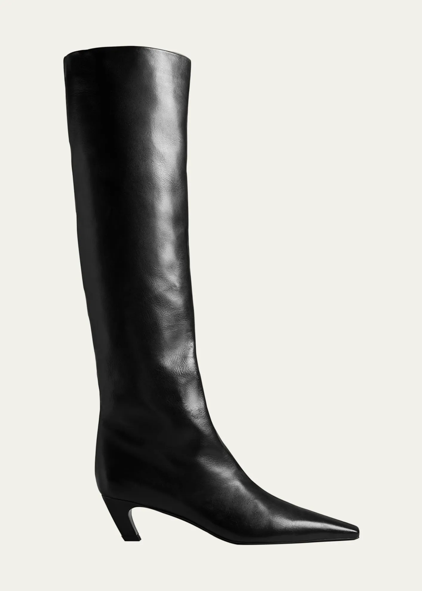 KhaiteDavis Slouchy Leather Knee Boots