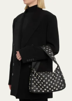 KhaiteElena Studded Leather Shoulder Bag