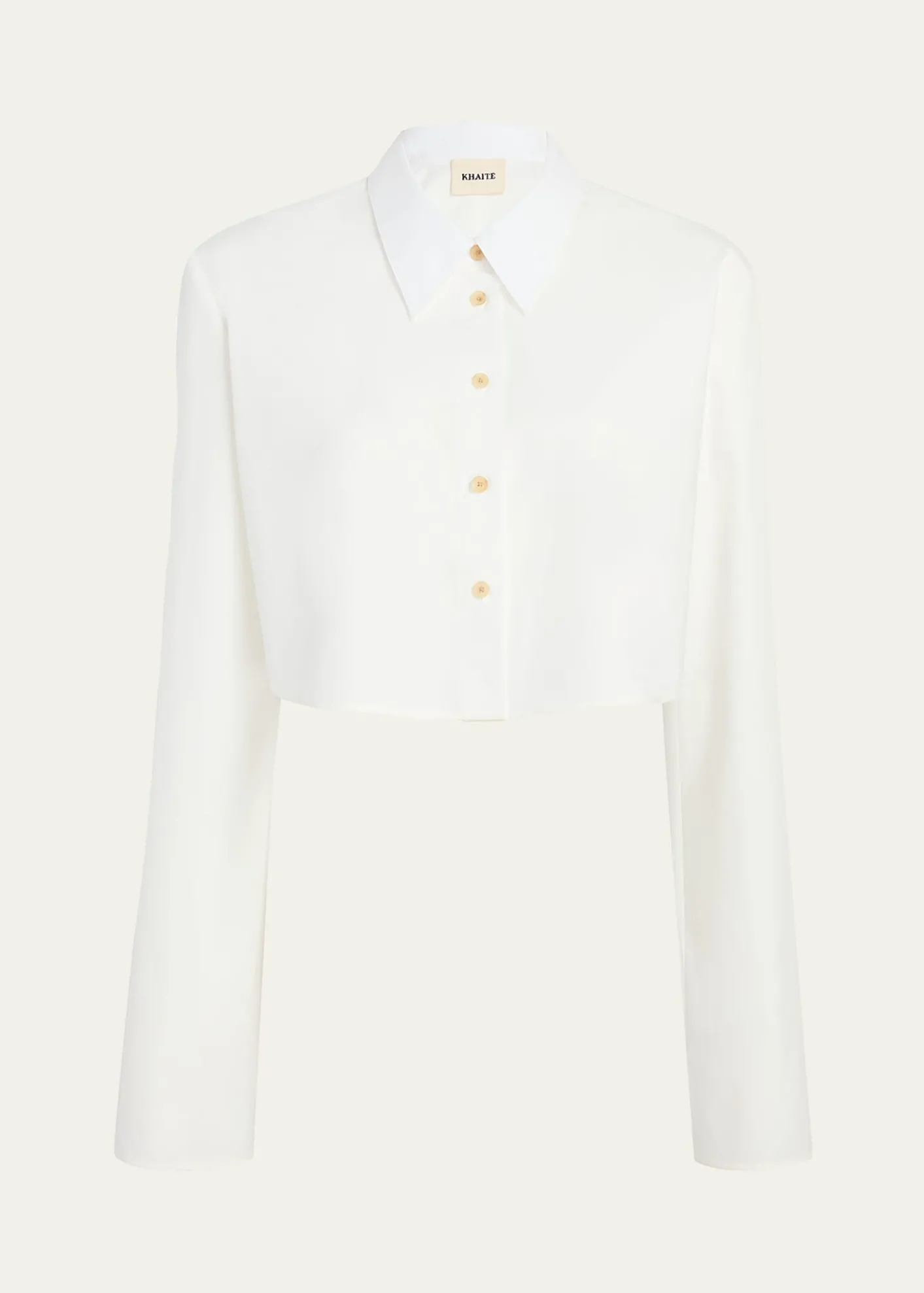 KhaiteFritz Cropped Cotton Top