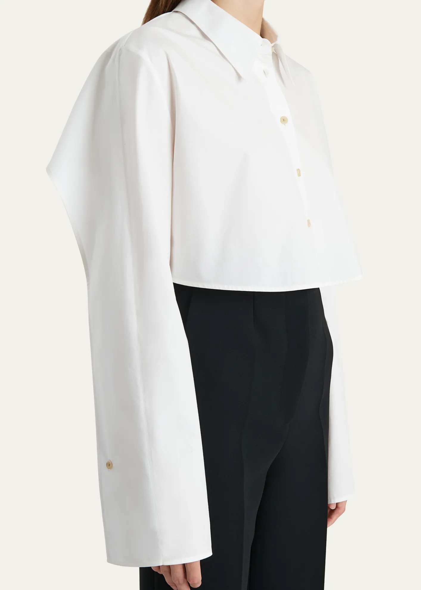 KhaiteFritz Cropped Cotton Top