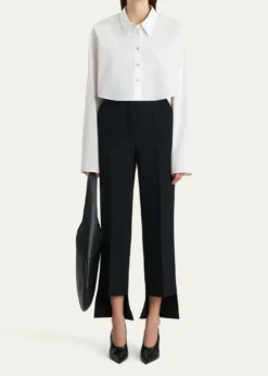 KhaiteFritz Cropped Cotton Top