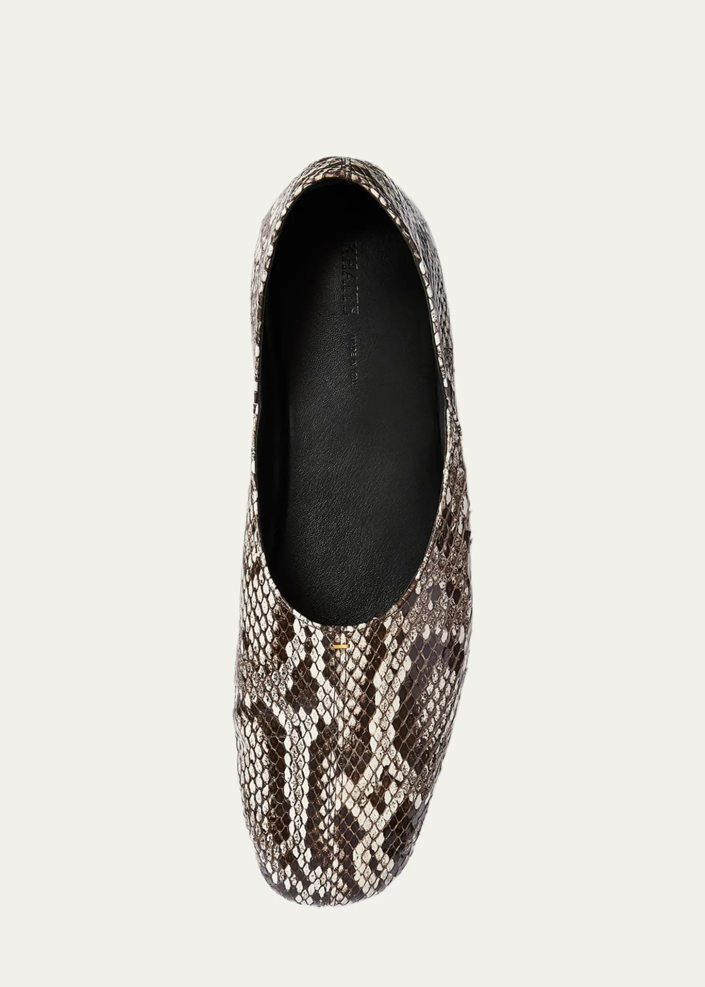 KhaiteJane Snake-Printed Leather Flats