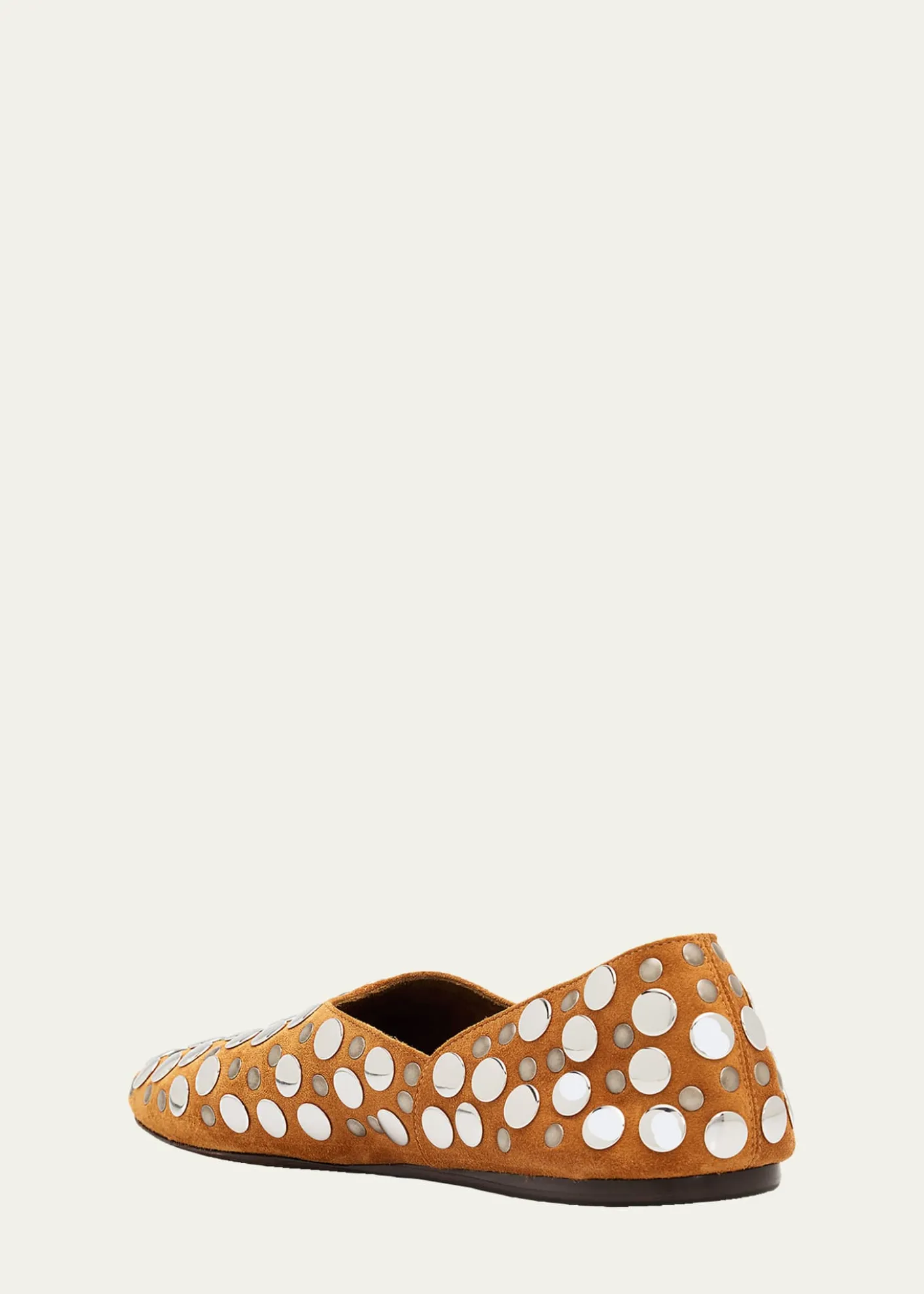 KhaiteJane Studded Leather Ballerina Flats
