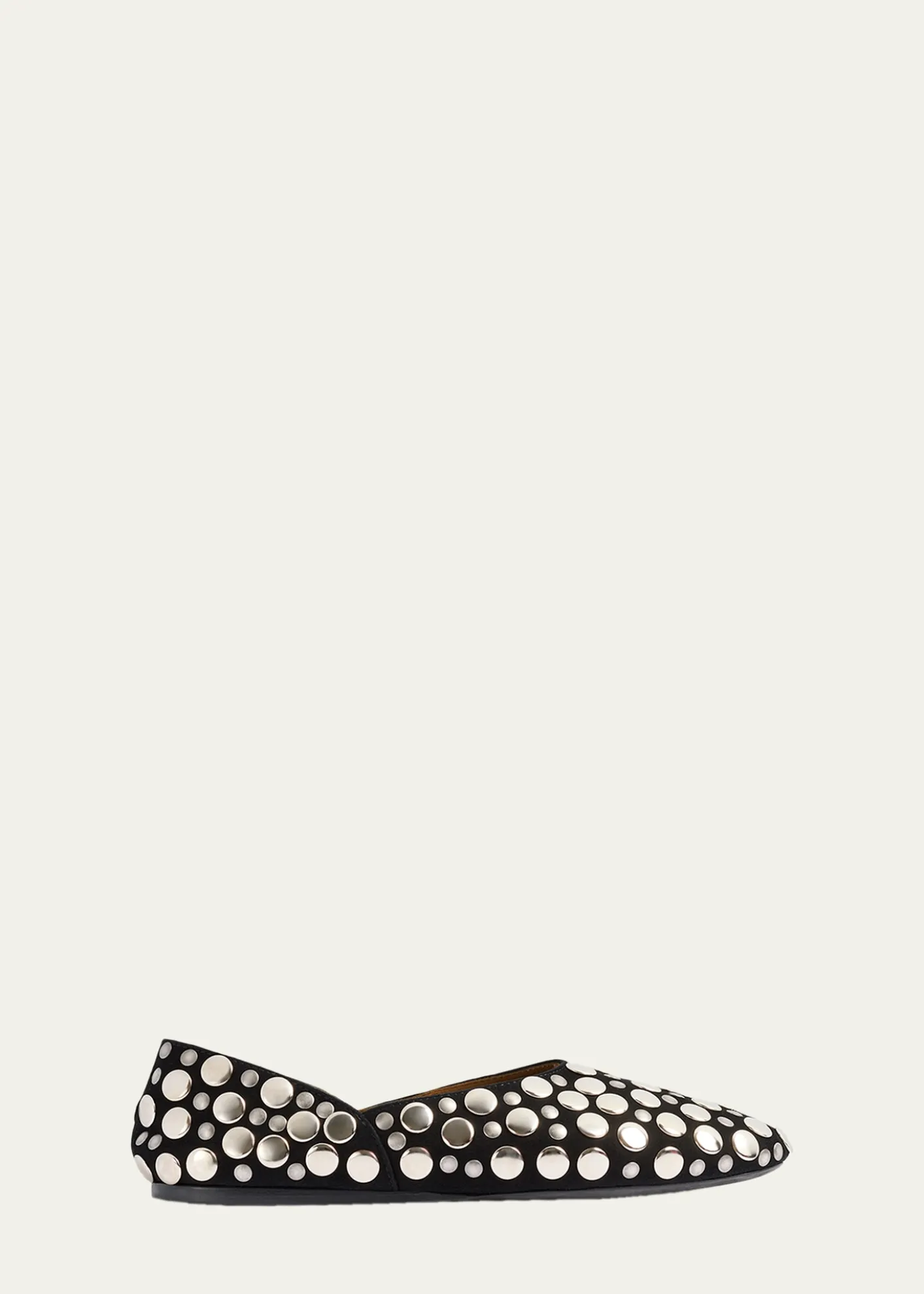 KhaiteJane Studded Leather Ballerina Flats
