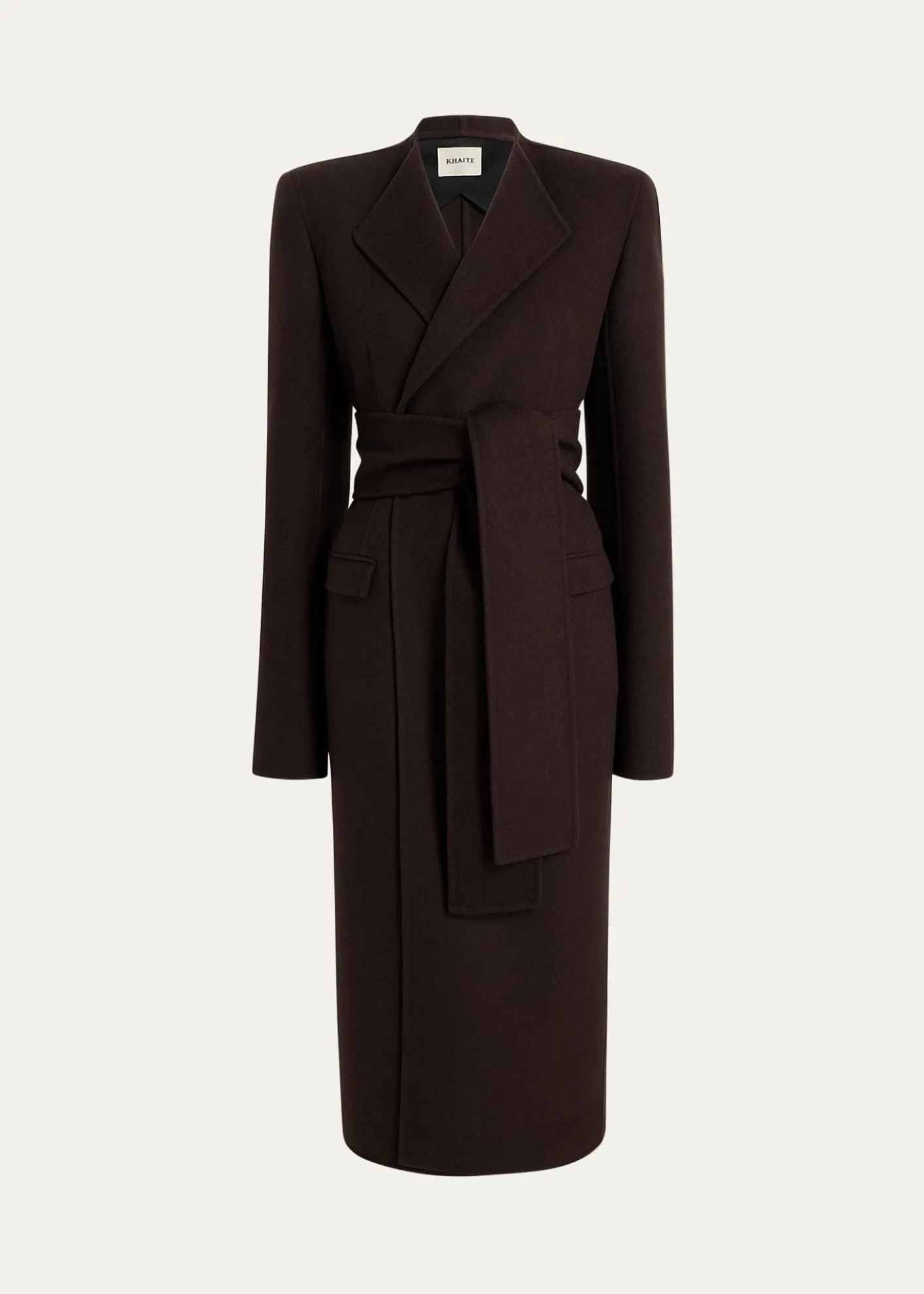 KhaiteJelson Double-Face Wool Wrap Coat