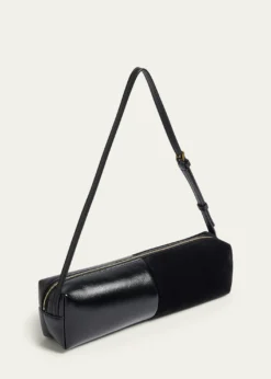 KhaiteKye Leather & Calf Hair Shoulder Bag