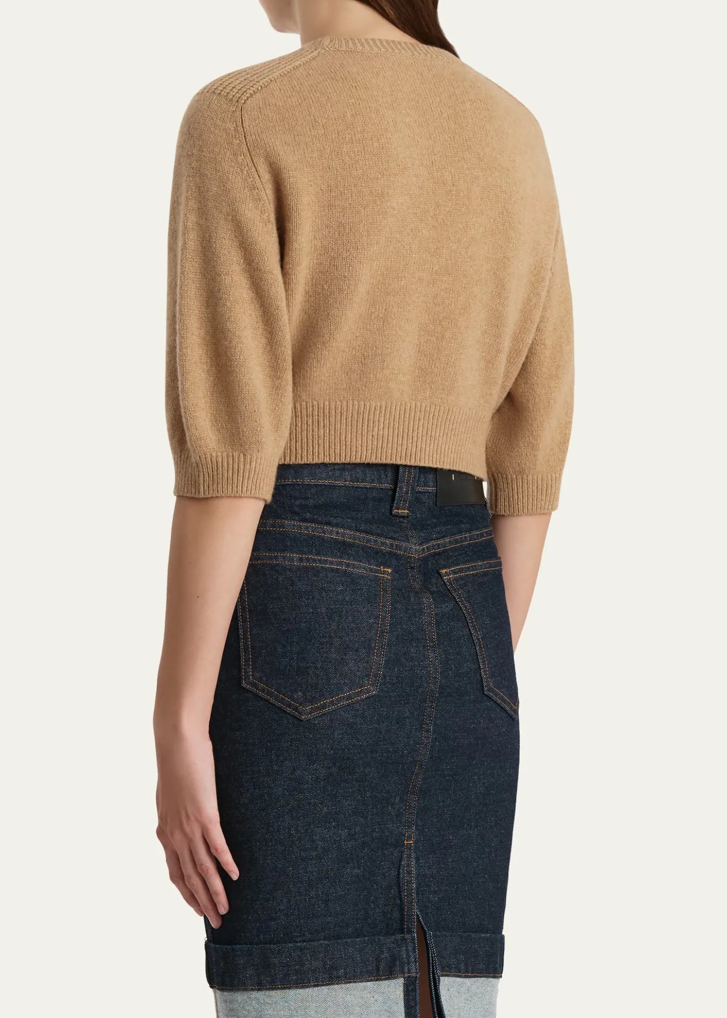 KhaiteLorelai Cropped Wool-Cashmere Sweater