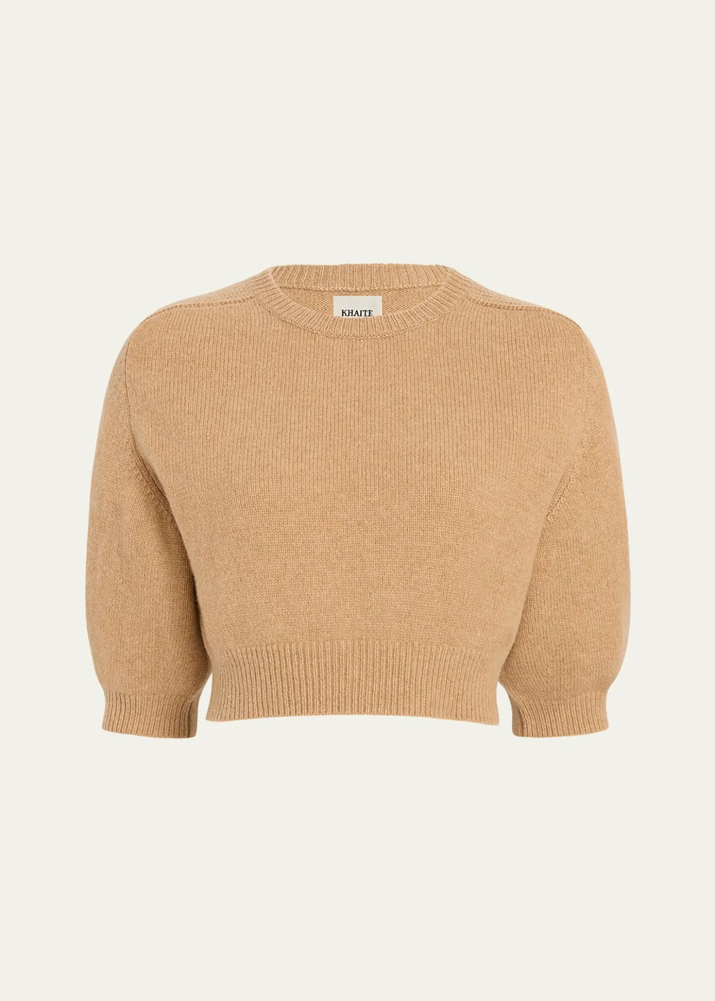 KhaiteLorelai Cropped Wool-Cashmere Sweater
