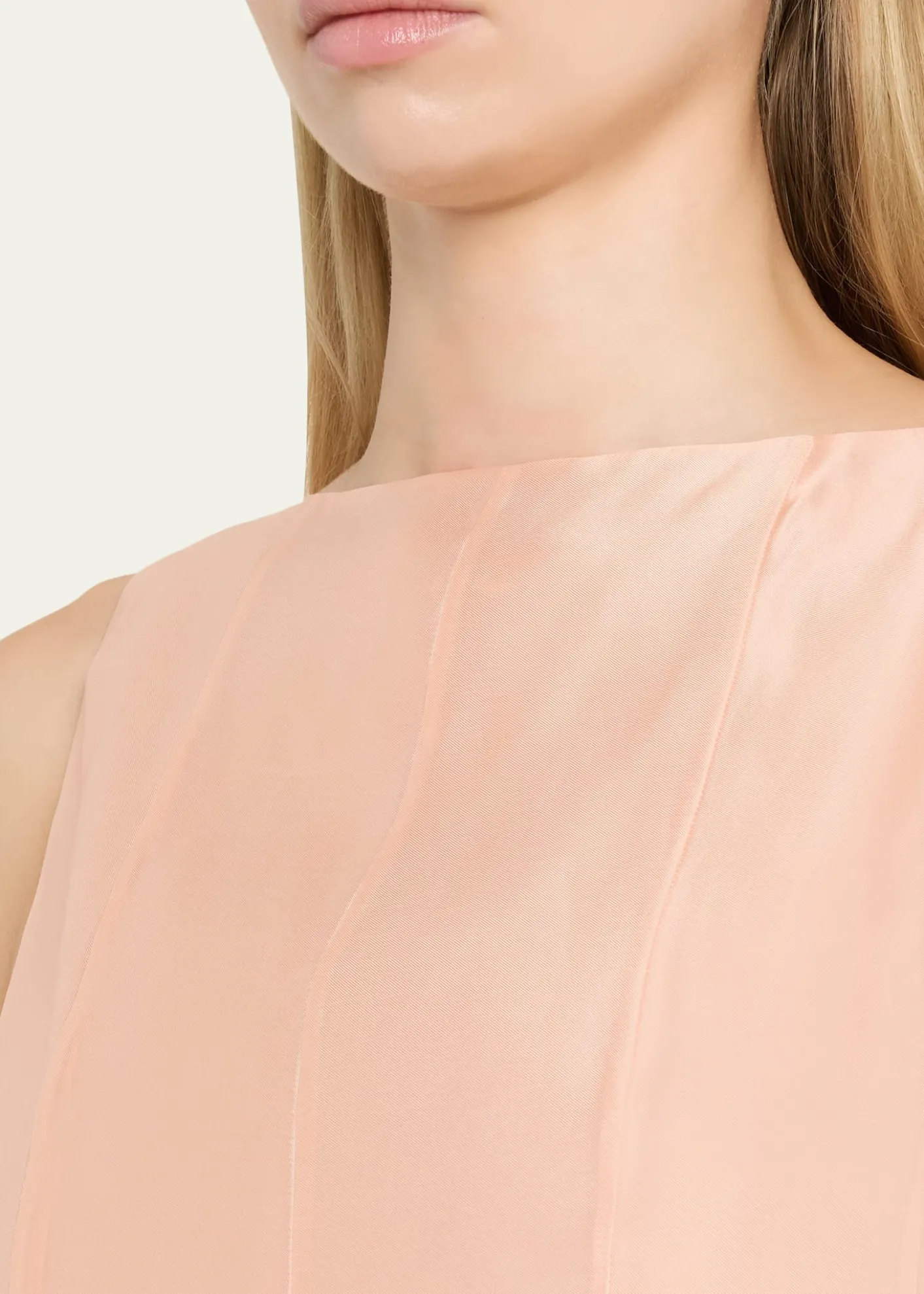 KhaiteMags Sleeveless Paneled Short Dress