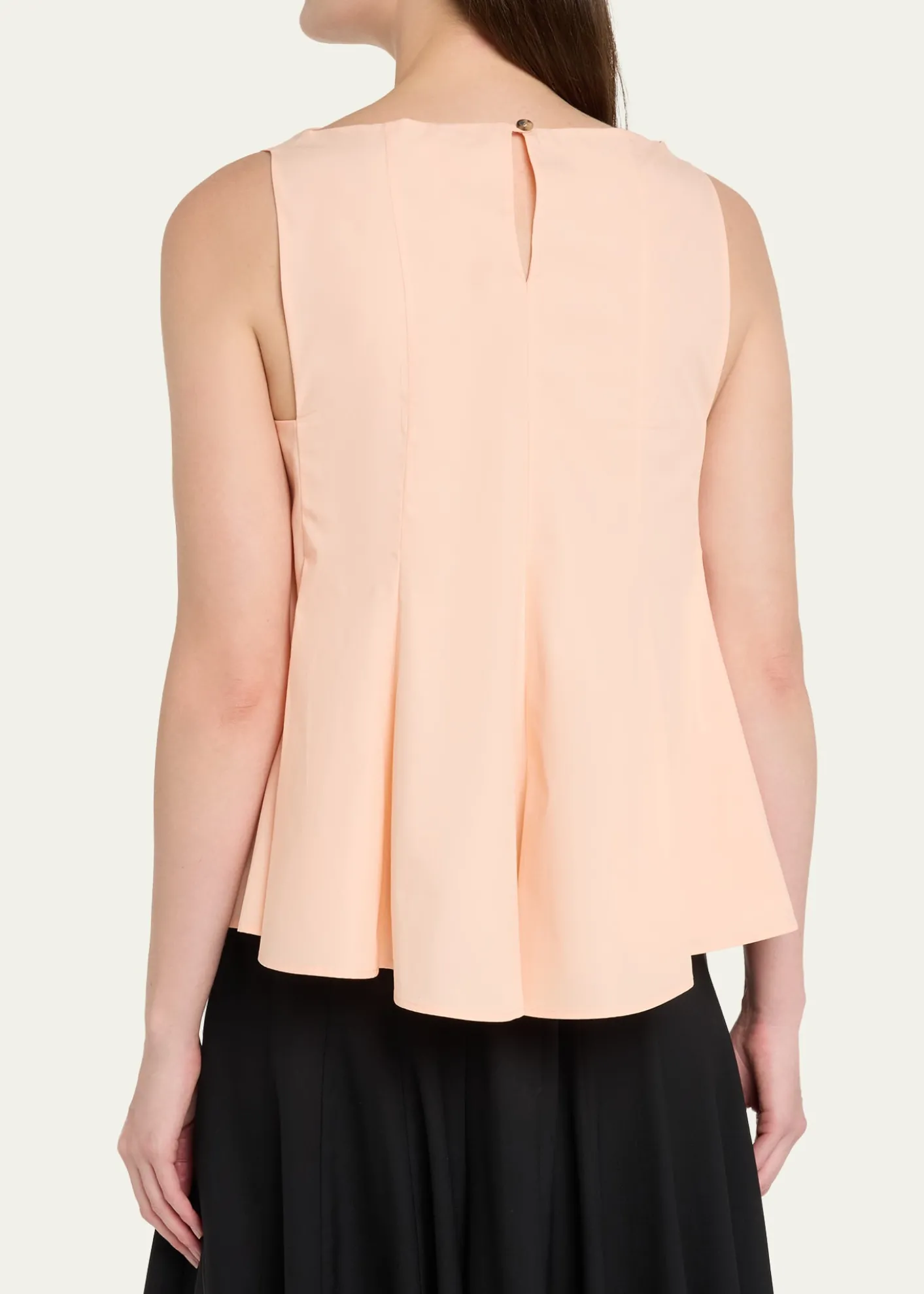 KhaiteMarita Paneled Cotton Peplum Top