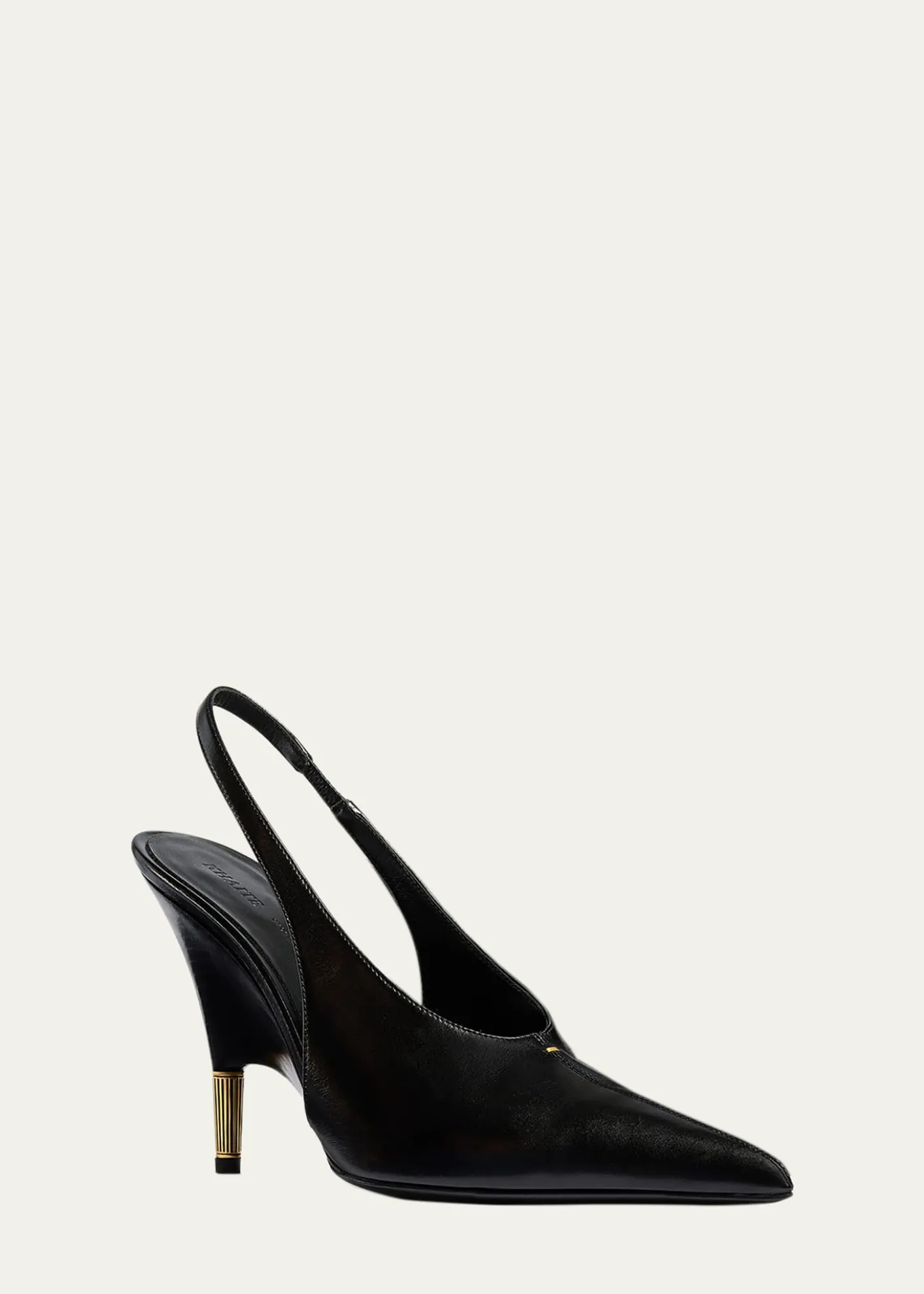 Khaite100mm Bella Leather Slingback Pumps