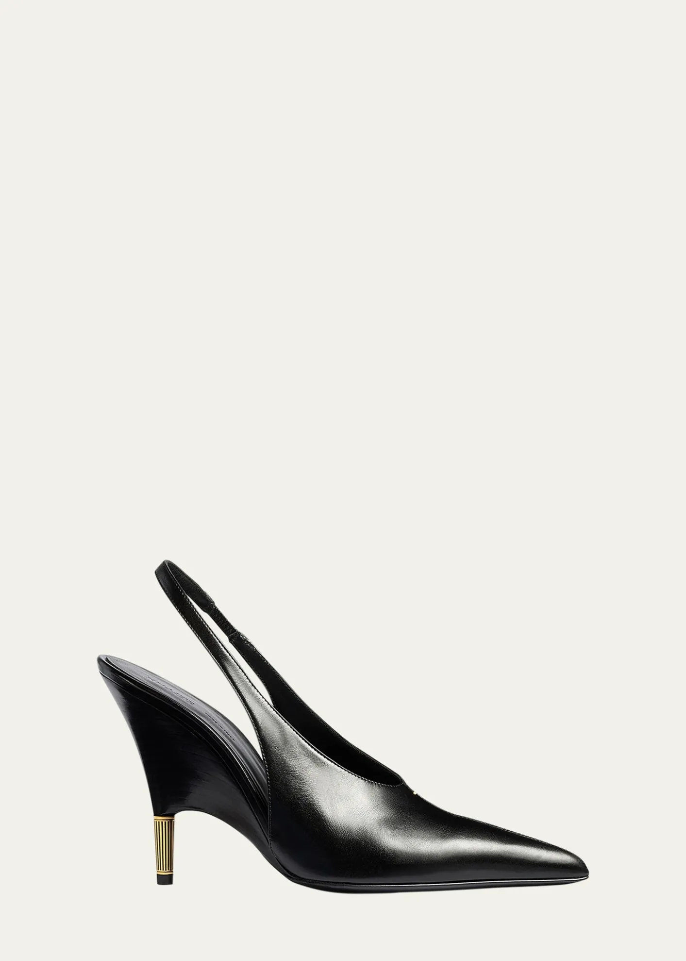 Khaite100mm Bella Leather Slingback Pumps