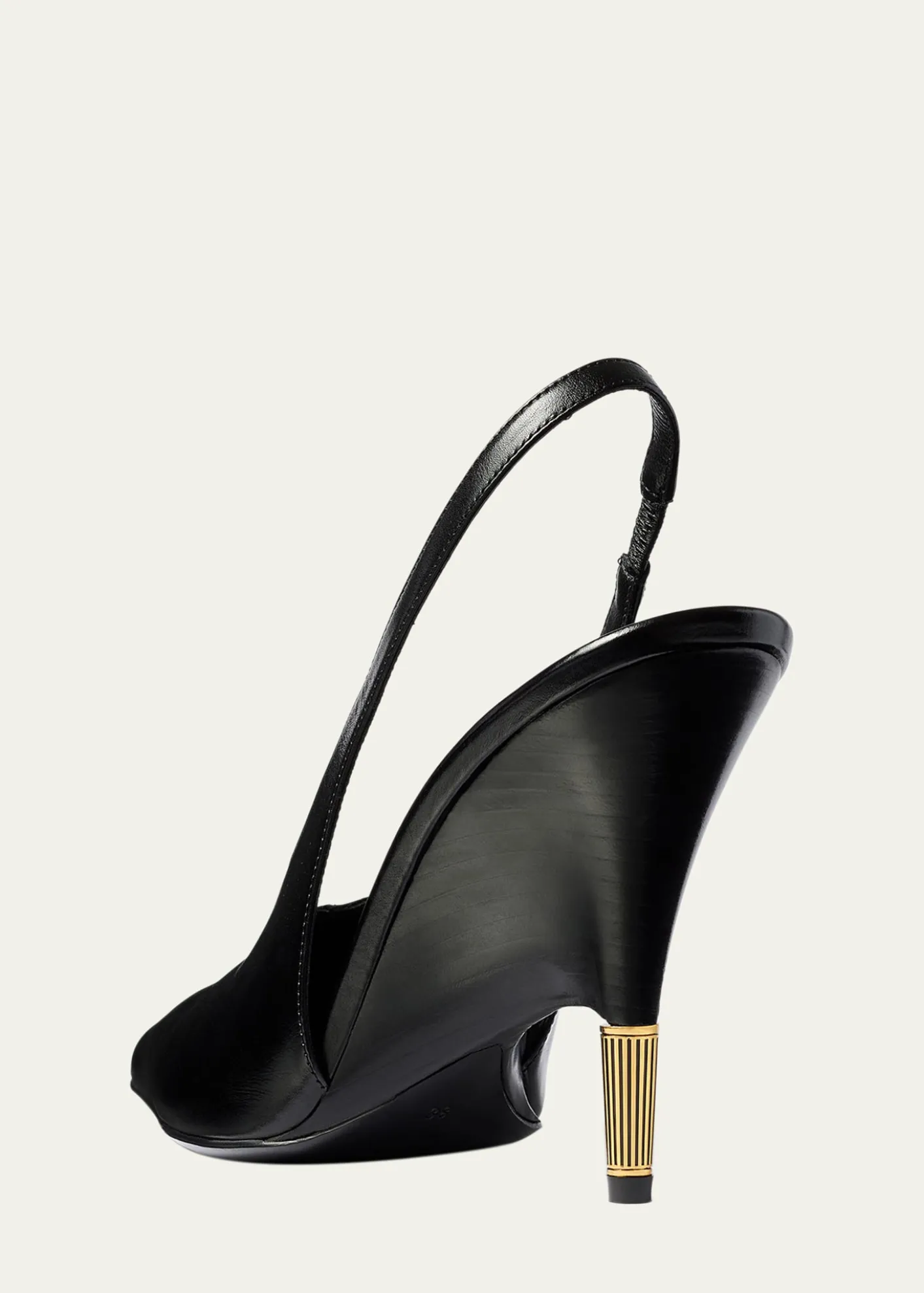 Khaite100mm Bella Leather Slingback Pumps